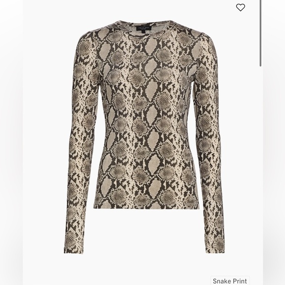 rag & bone Sabeen Snake-Print Long-Sleeve Shirt - Picture 7 of 7